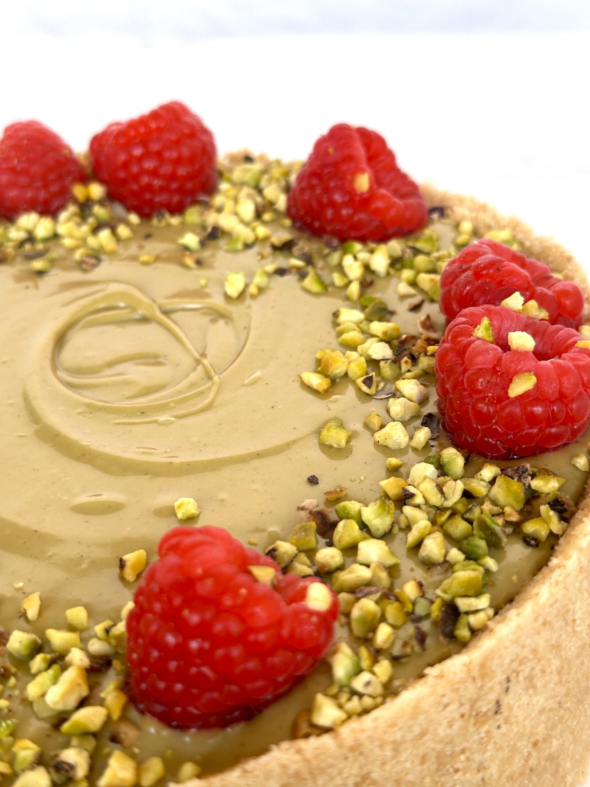 Tarta de queso y pistacho