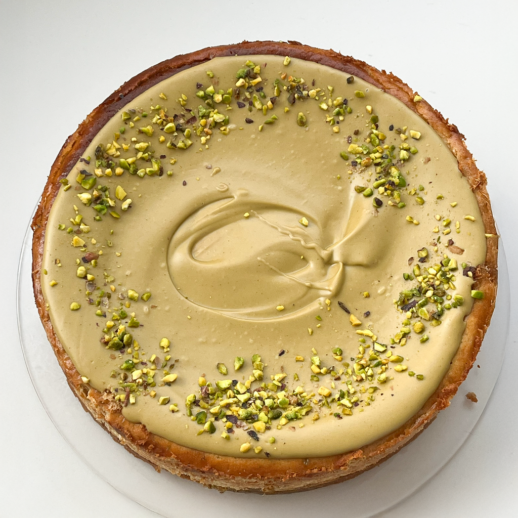 Tarta de queso y pistacho