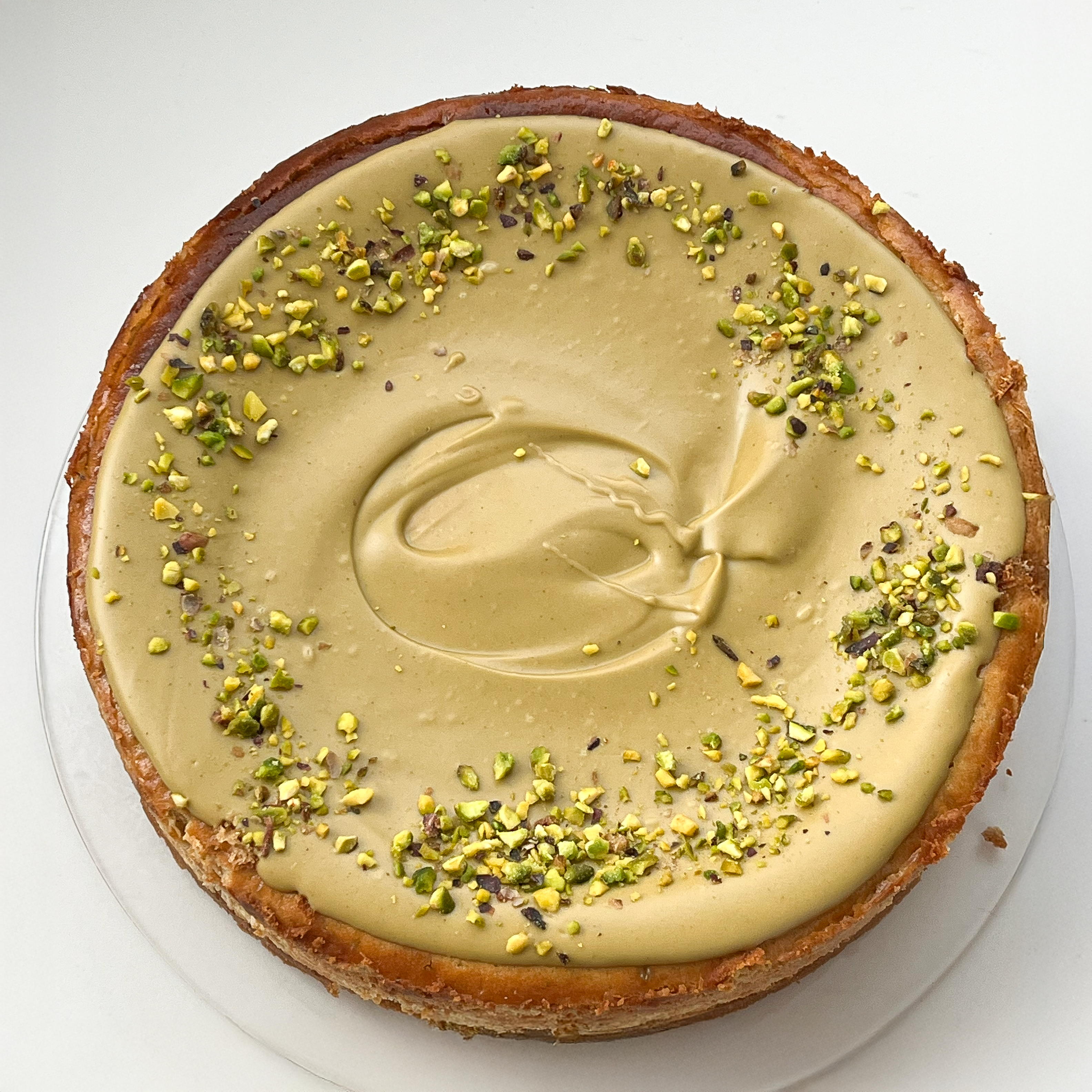Tarta de queso y pistacho