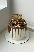 Drip cake con chocolatinas